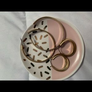 Gold hoop earrings